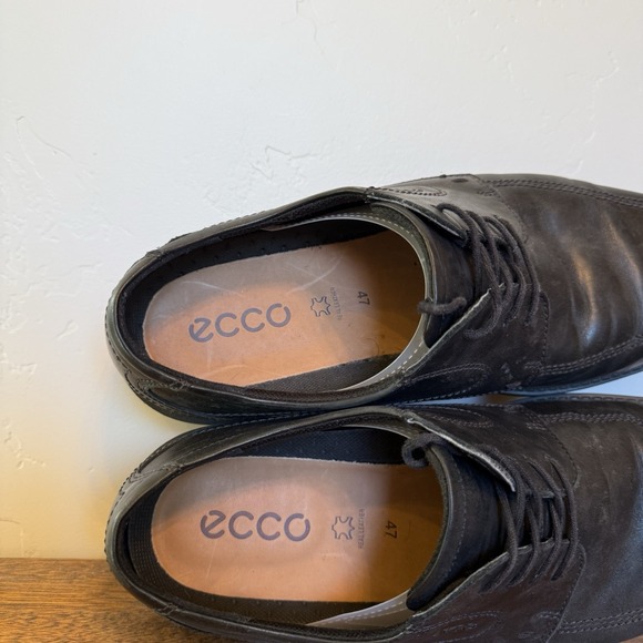 ECCO New‎ Jersey Bicycle Toe Tie Mens Size 13 US 47 EU Black Oxford Lace Up Golf main image 6